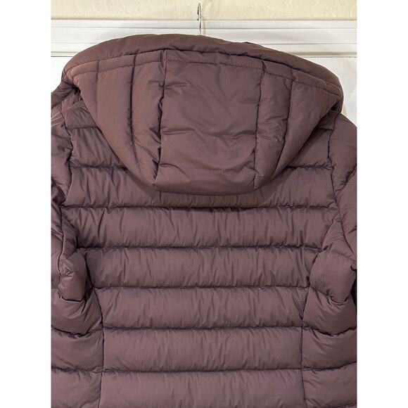 Save the Duck Dorothy Hooded Puffer Coat Ruby Red Size Large/XL NWT Form Fitting - Picture 13 of 16